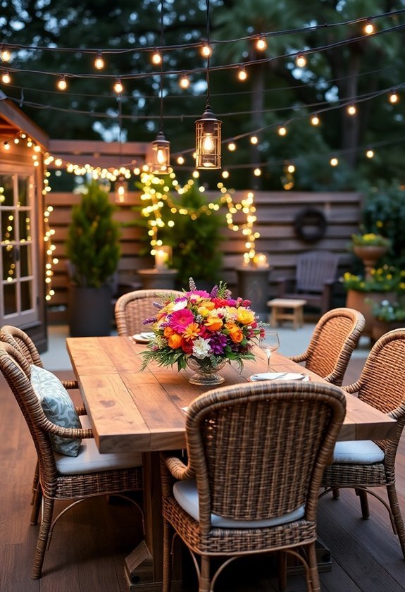 al fresco dining space