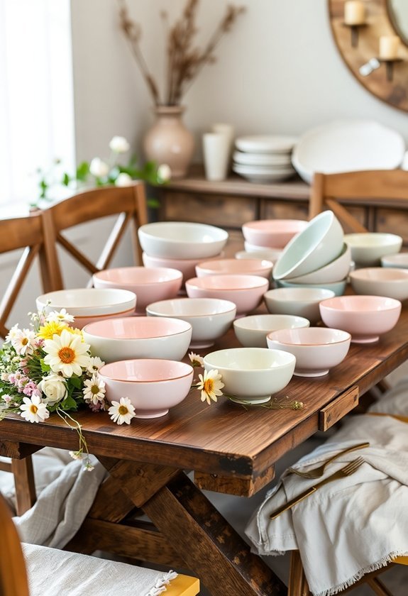 artisan crafted ceramic bowls