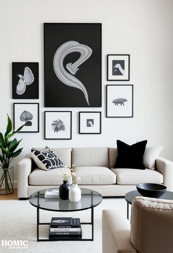 artistic wall decor integration