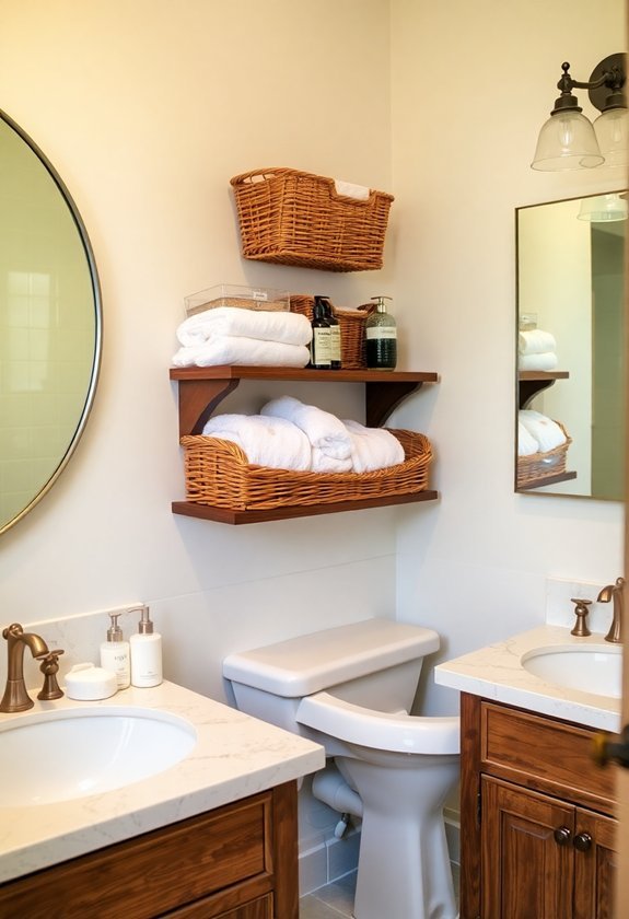 bathroom basket storage solutions