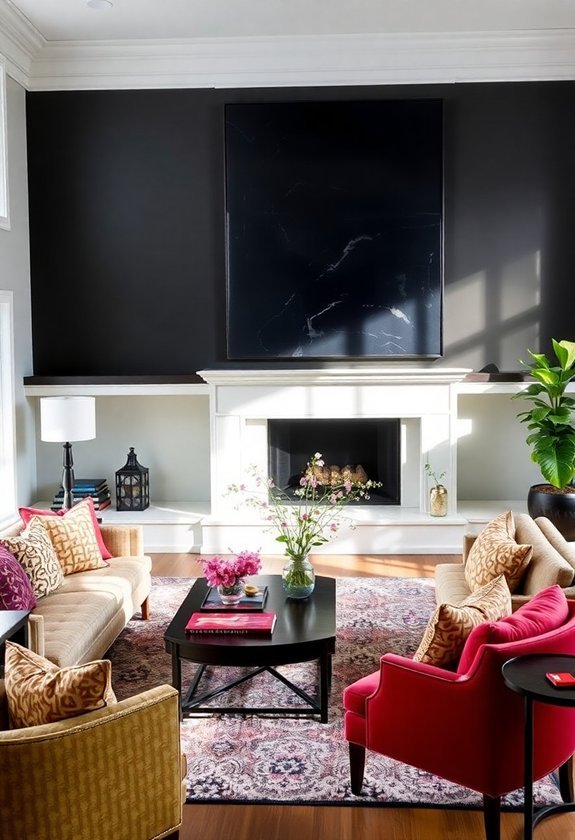 bold black wall decor