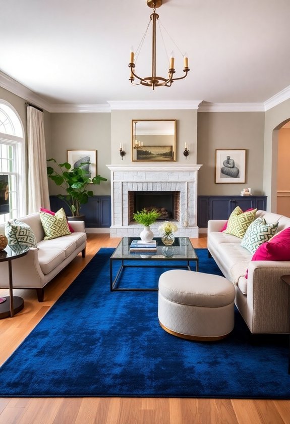 bold navy blue rugs