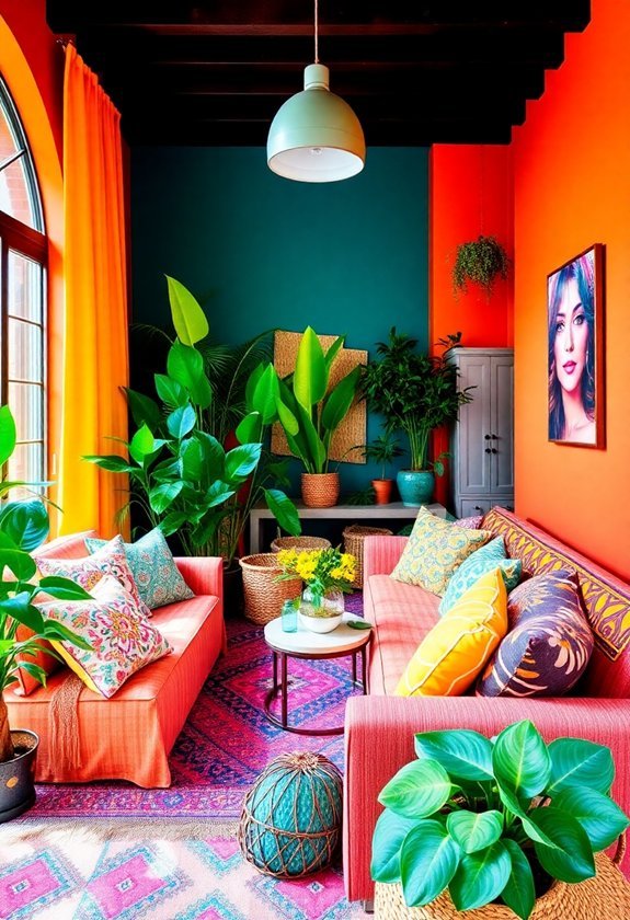 bright and bold hues