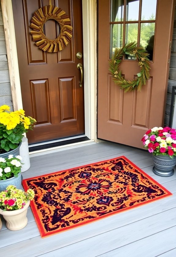 charming welcome mat addition