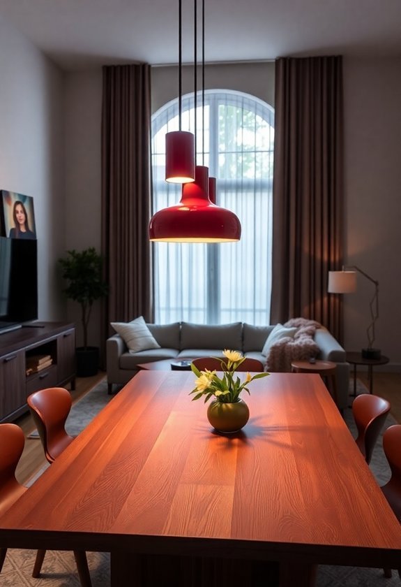 choose red light fixtures