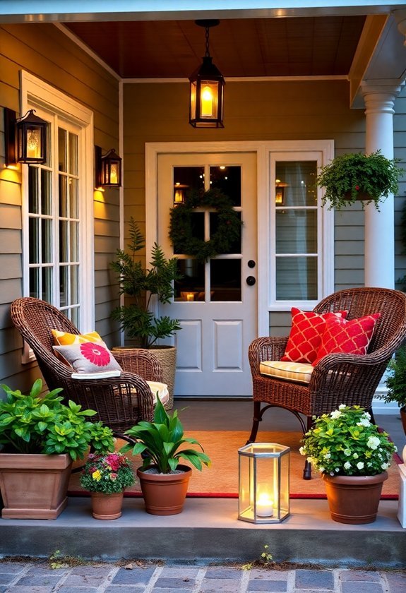 How to Improve Your Home’S Exterior With Beautiful Home Decor Ideas 7 comfortable porch furniture ideas