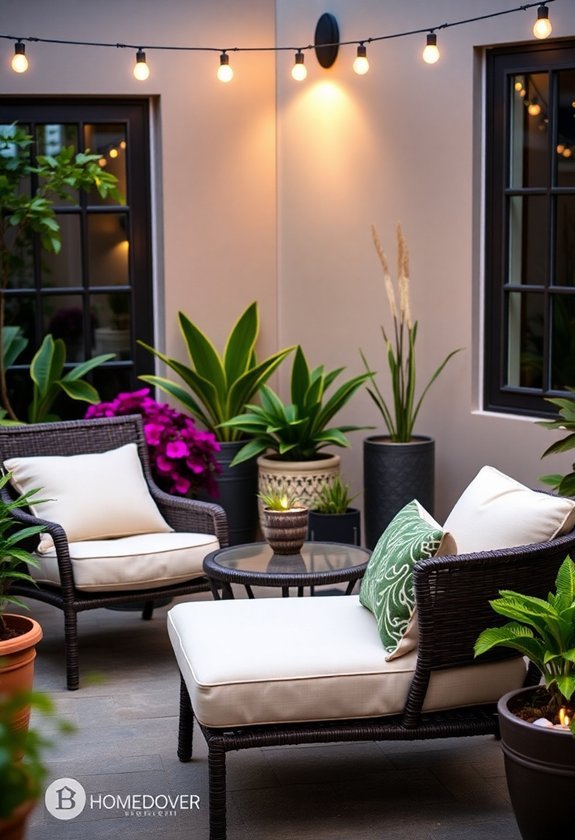 cozy outdoor seating options