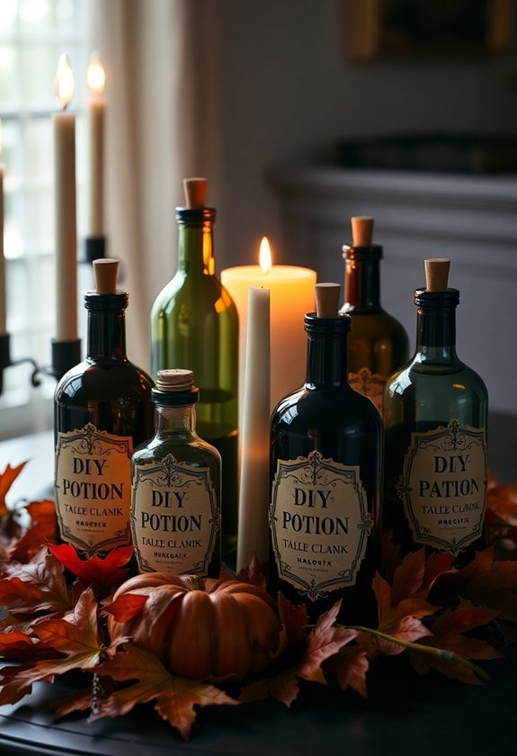 How to Create Spooky Halloween Home Decor to Perfect Your Haunted House 11 crafting potion bottles diy