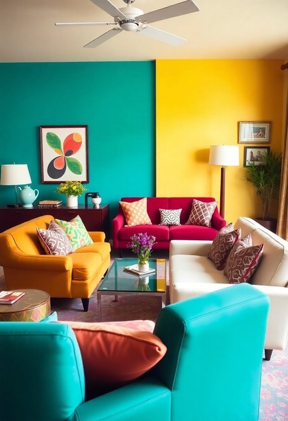 How to Decorate With Retro Home Decor to Add a Fun, Nostalgic Touch 3 creating a harmonious color scheme