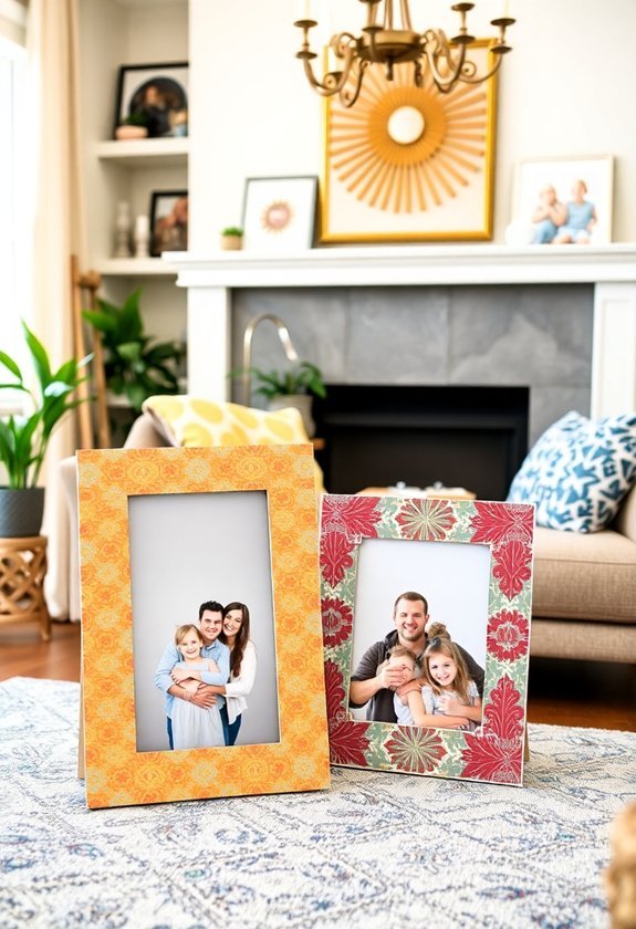 creative cardboard frame crafting