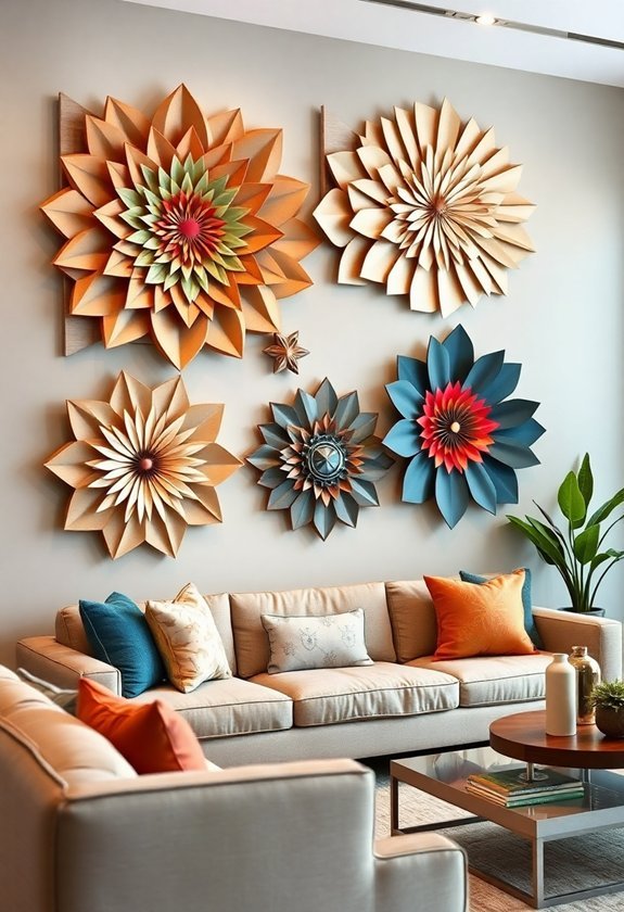 creative cardboard wall decor