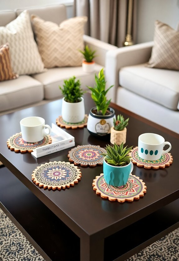 customized cardboard coasters crafting