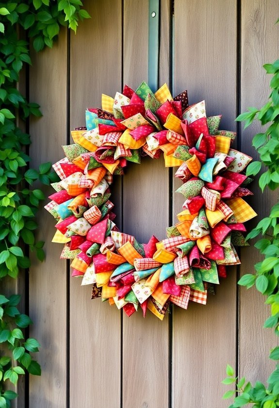 diy fabric wreath project