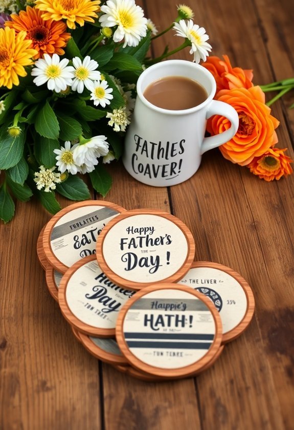 diy personalized drink coasters