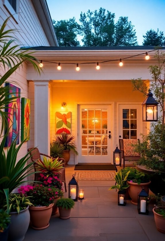 enhance outdoor spaces aesthetically