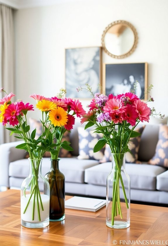 fresh flowers add elegance