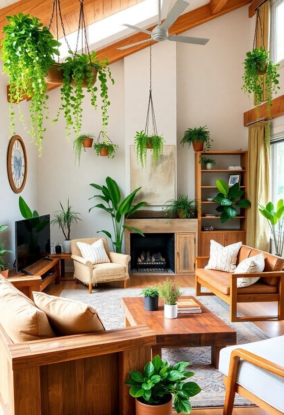 fresh greenery home makeover