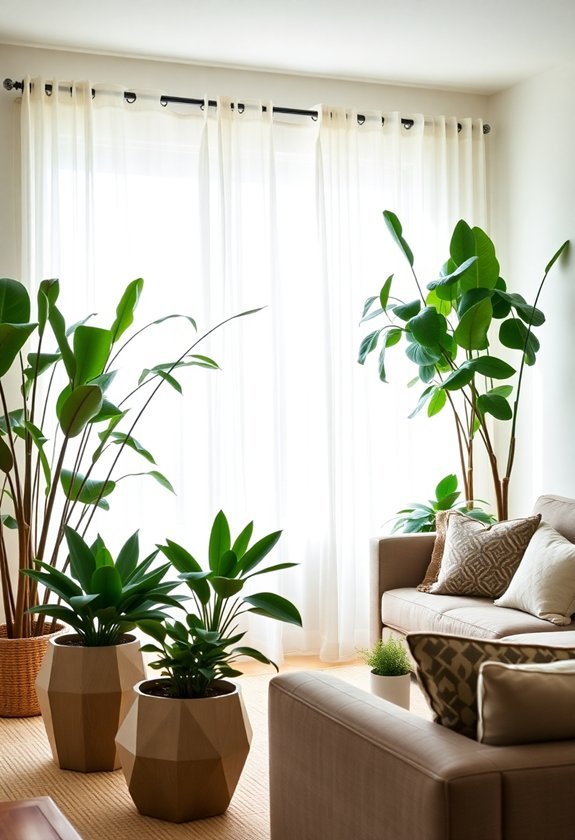 indoor plants enhance atmosphere