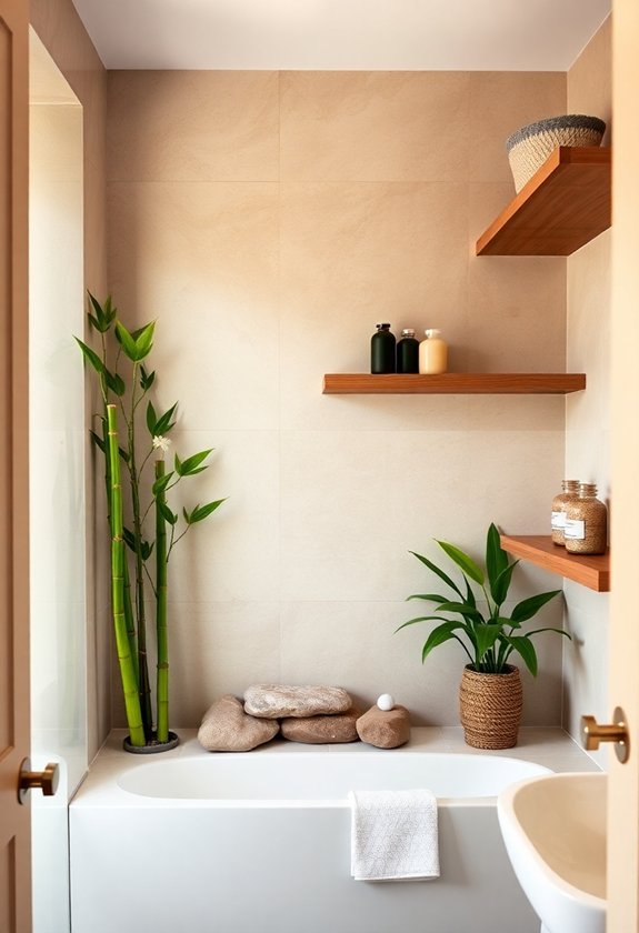 10 Bathroom Home Decor Ideas to Create a Spa-Like Atmosphere 3 integrate nature into design