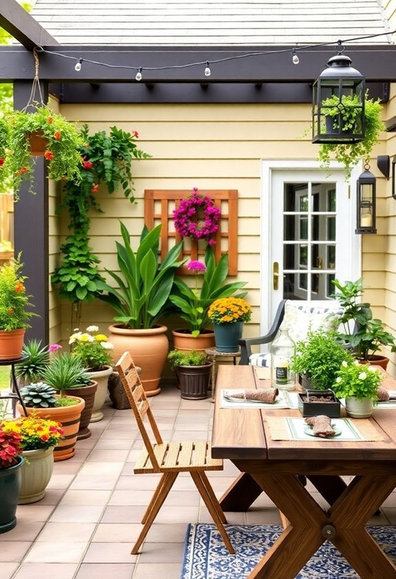 inviting garden aesthetic elements