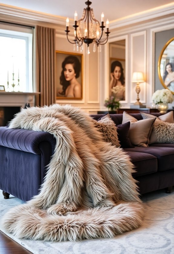 luxurious cozy faux fur