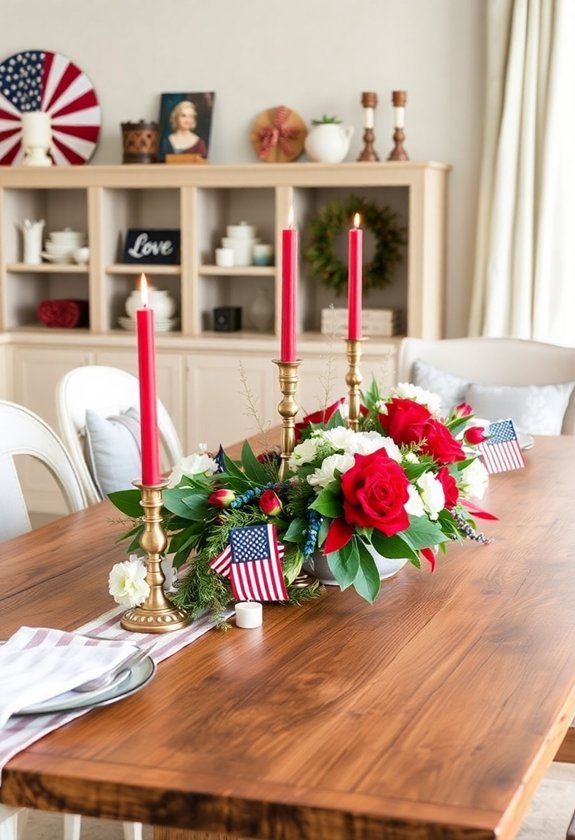 memorial day candle decorations