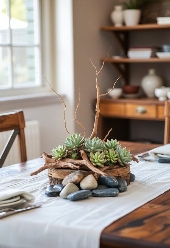 10 Handmade Home Decor Ideas to Make Your Space Truly Unique 10 nature inspired table arrangements