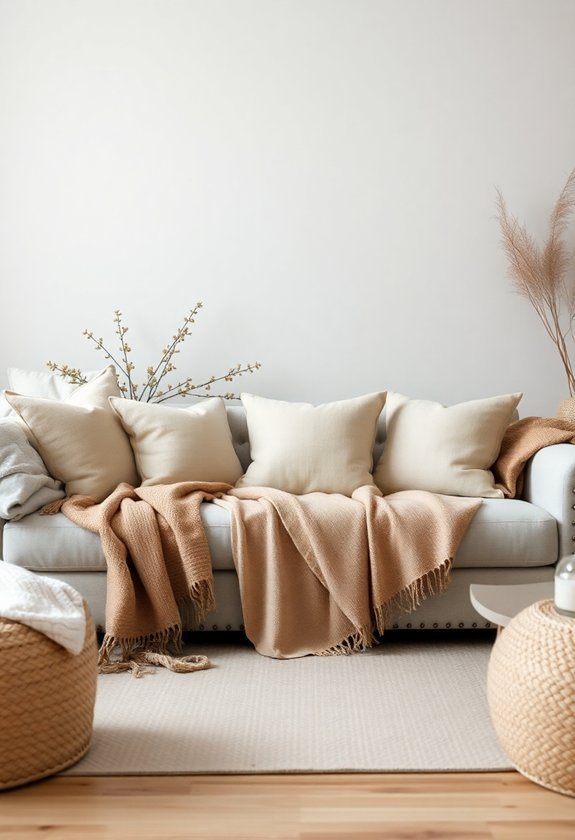 How to Use Neutral Colors in Your Home Decor for a Calm Vibe 4 neutral tones layered beautifully