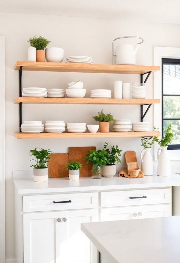 open shelving minimalist design