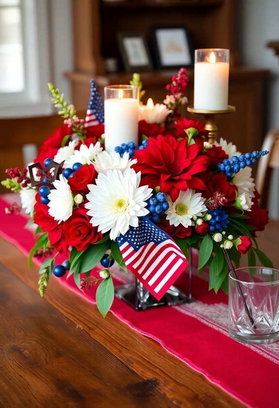 patriotic table decorations theme