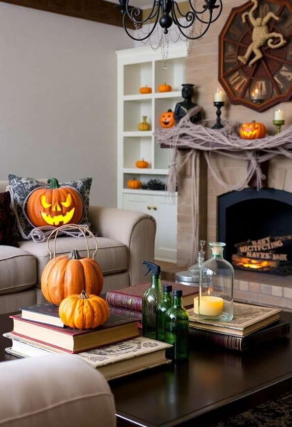 retro halloween decorative items