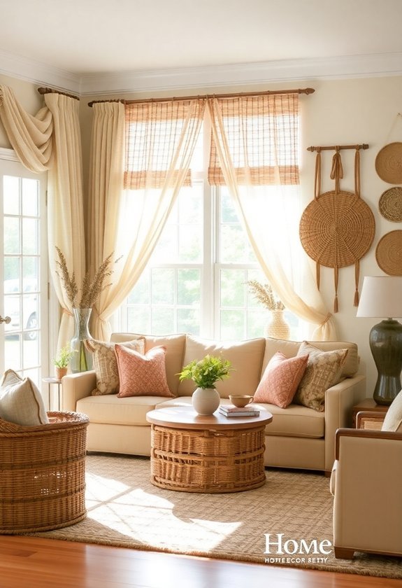 rustic burlap texture appeal