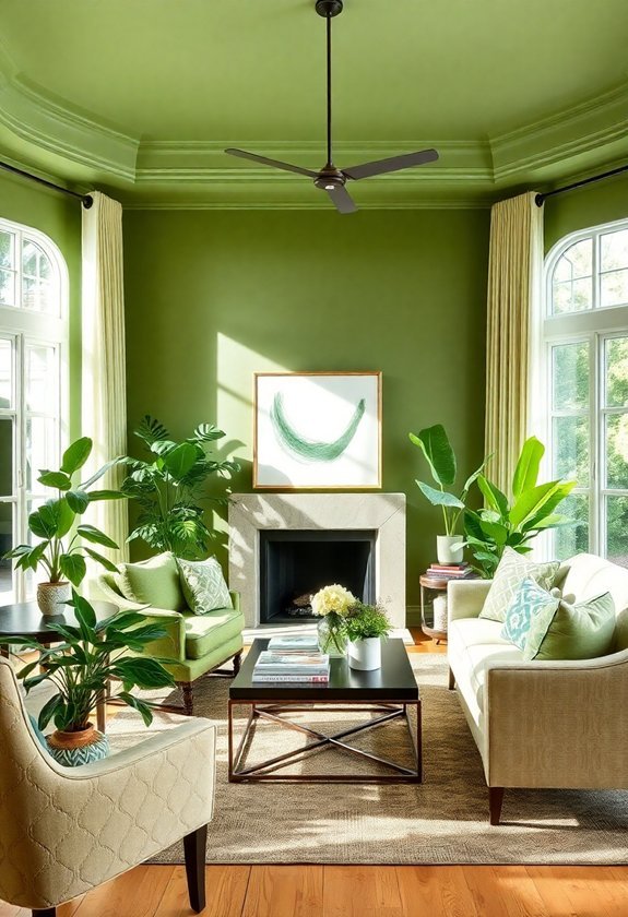 selecting ideal green hues