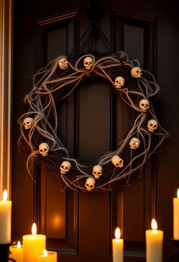 spooky decorations for entrances