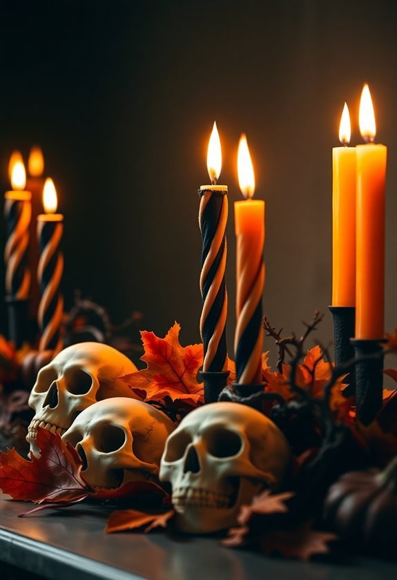 spooky wax light displays