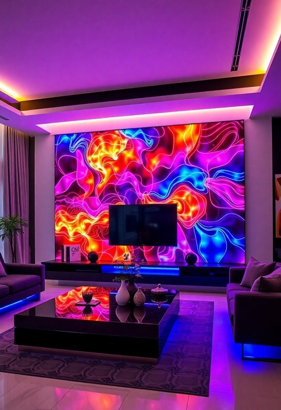 5 Futuristic Home Decor Ideas for a Cutting-Edge Look 6 tech enhanced wall transformations