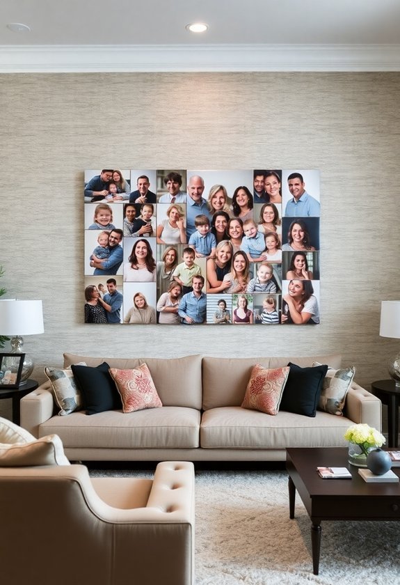 unique canvas photo arrangements