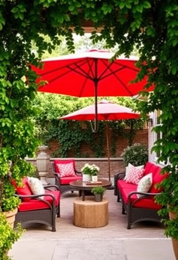 vibrant outdoor design accent