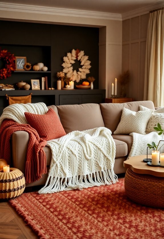 warm and inviting fabrics