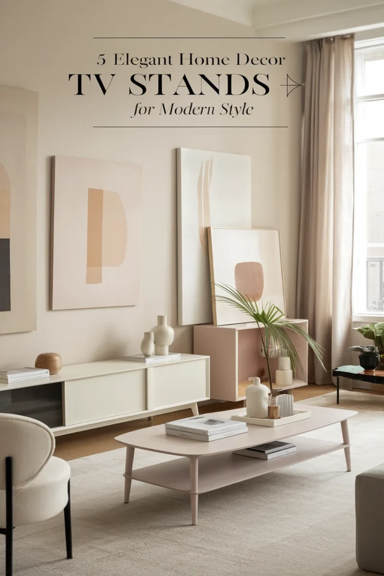 5 Elegant Home Decor TV Stands for a Modern Look 1 Image for: 5 Elegant Home Decor TV Stands for a Modern Look