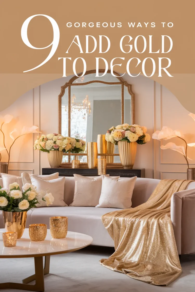 9 Gorgeous Ways to Add Gold Accents to Your Home Decor 1 Image for: 9 Gorgeous Ways to Add Gold Accents to Your Home Decor