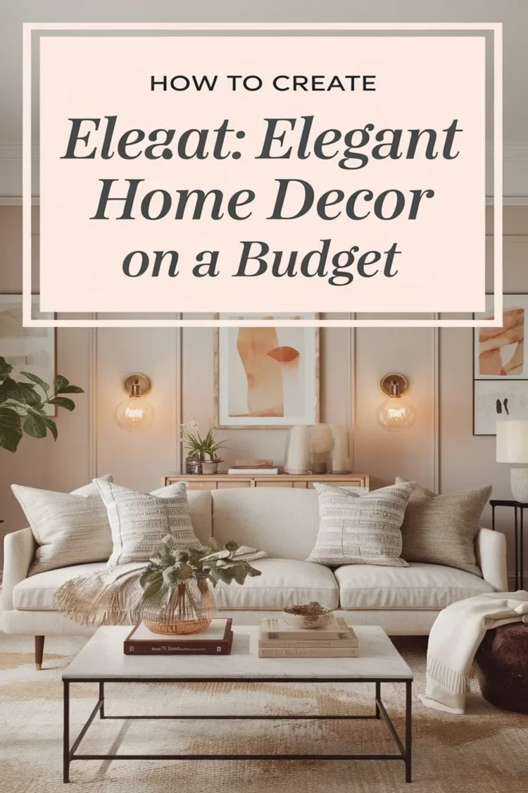 Image for: How to Create an Elegant Home Decor Style on a Budget