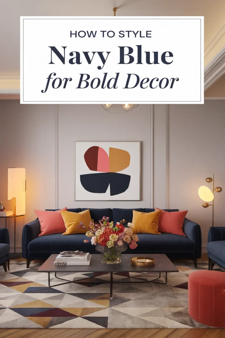 How to Style Navy Blue in Your Home Decor for a Bold Statement 1 Image for: How to Style Navy Blue in Your Home Decor for a Bold Statement